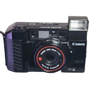 Canon Sure Shot 35mm Film Camera 38mm f/2.8 — Powers On — Parts/Repair
